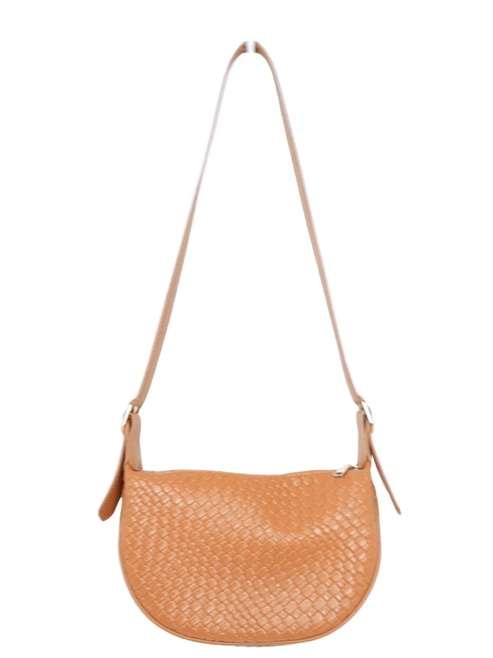Bostanten Tan Leather Crossbody Shoulder Bag Neutral Everyday Purse